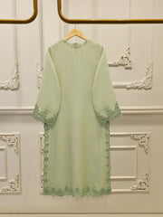 2 Piece - Pure Embroidered Cotton Net Suit S112394