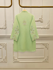 2 Piece - Pure Embroidered Cotton Net Suit S112420