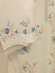 3 Piece- Pure Khaddi Silk Embroidered Suit S112438