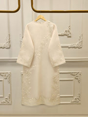 3 Piece - Pure Organza Embroidered Suit S112467