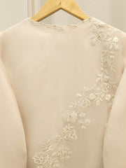 3 Piece - Pure Organza Embroidered Suit S112467