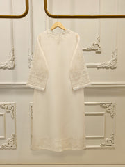 3 Piece - Pure Organza Embroidered Suit S112457