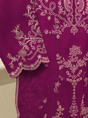 2 Piece - Embroidered Kora Cotton Suit  S112483