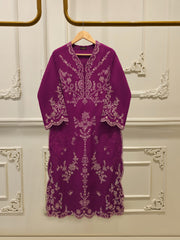 2 Piece - Embroidered Kora Cotton Suit  S112483