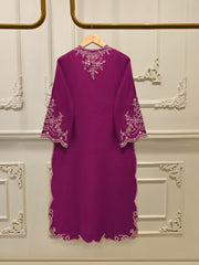 2 Piece - Embroidered Kora Cotton Suit  S112483