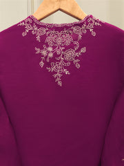 2 Piece - Embroidered Kora Cotton Suit  S112483