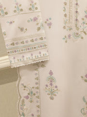 2 Piece - Embroidered Cambric Suit S112484