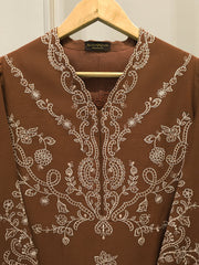 2 Piece - Embroidered Kora Cotton Suit  S112470