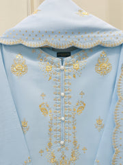 3 Piece - Embroidered  Khaddar Suit S112486