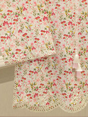 2 Piece - Digital Printed Embroidered Cambric Suit S112492