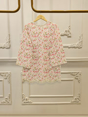 2 Piece - Digital Printed Embroidered Cambric Suit S112492