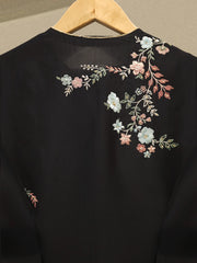 3 Piece-  Pure Embroidered Sheesha Silk Suit S112499