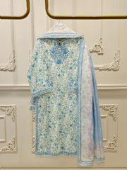 3 Piece - Digital Printed Embroidered Cambric Suit S112500