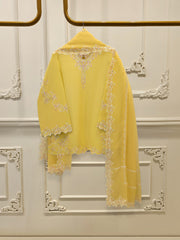 3 Piece - Embroidered Cambric Suit S112494