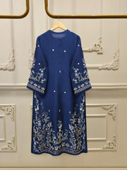 3 Piece-  Pure Embroidered Sheesha Silk Suit S112524