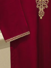 2 Piece-  Pure Embroidered Sheesha Silk Suit S112523