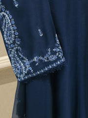 3 Piece - Pure Embroidered Cotton Net Suit S112546