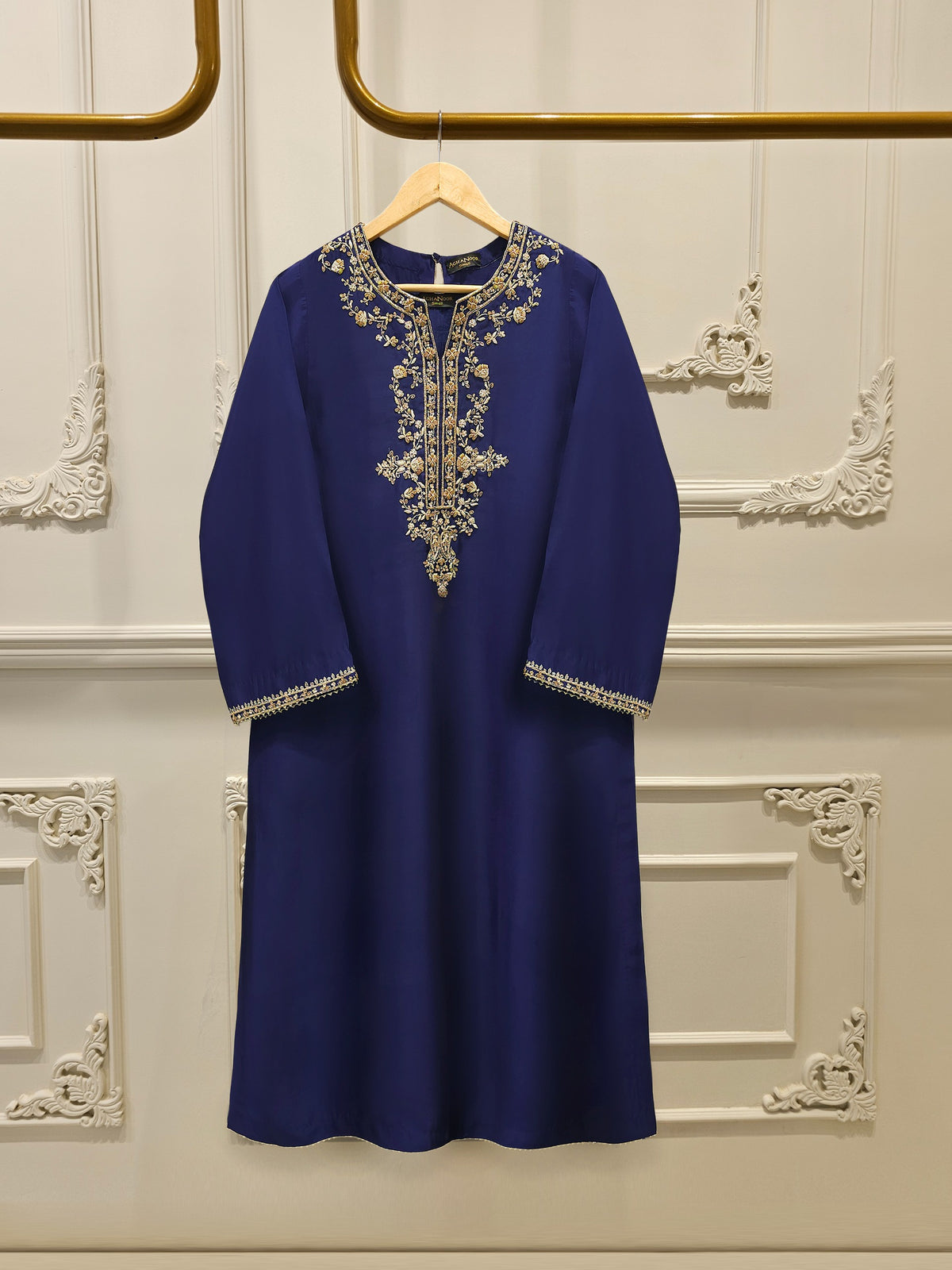 2 Piece-  Pure Embroidered Sheesha Silk Suit S112555