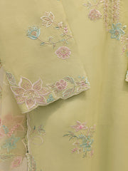 Piece- Pure Khaddi Silk Embroidered Suit S112563