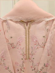 3 Piece- Pure Khaddi Silk Embroidered Suit S112678