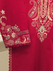 2 Piece - Embroidered Cambric Suit S112675