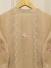 3 Piece - Pure Embroidered Cotton Net Suit S112680