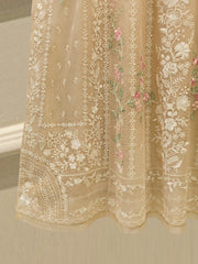 3 Piece - Pure Embroidered Cotton Net Suit S112680