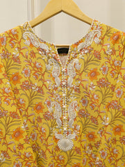 3 Piece - Digital Printed Embroidered Cambric Suit S112687