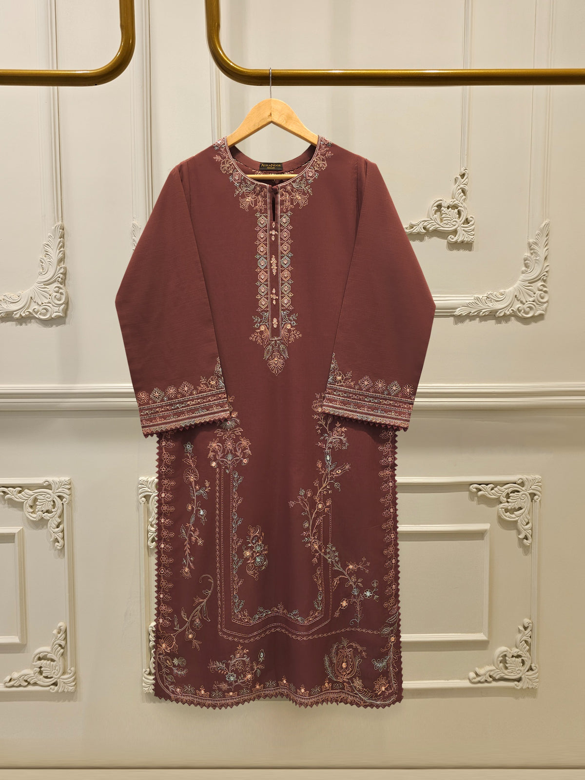 2 Piece - Embroidered  Khaddar Suit S112693