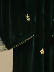 3 Piece - Embroidered Velvet Suit S112688