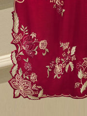 3 Piece- Pure Khaddi Silk Embroidered Suit S112703