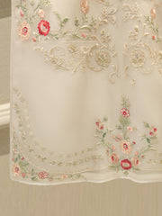 2 Piece - Pure Organza Embroidered Suit S112706