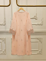 3 Piece - Pure Embroidered Cotton Net Suit S112717