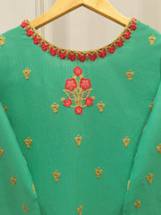 3 Piece - Embroidered Khaddar Suit S112723