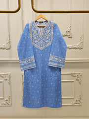 2 Piece - Digital Printed Embroidered Cambric Suit S112728
