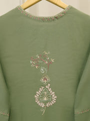 2 Piece - Embroidered Kora Cotton Suit  S112741