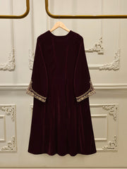 3 Piece - Embroidered Velvet Suit S112742