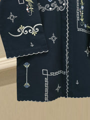 2 Piece - Embroidered Khaddar Suit Look 134