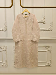 2 Piece - Pure Organza Embroidered Suit S112752