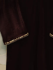 3 Piece - Embroidered Velvet Suit S11243