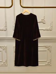 3 Piece - Embroidered Velvet Suit S11243