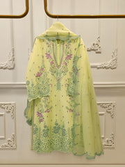 3 Piece - Embroidered Cambric Suit S112719