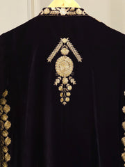 3 Piece - Embroidered Velvet Suit S112751