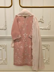 3 Piece - Embroidered Kora Cotton Suit  S112772