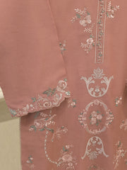 3 Piece - Embroidered Kora Cotton Suit  S112772