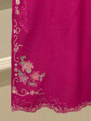 3 Piece- Pure Khaddi Silk Embroidered Suit S112770
