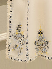 3 Piece - Pure Embroidered Cotton Net Suit S112778