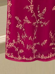 3 Piece - Pure Chiffon Embroidered Suit S112787