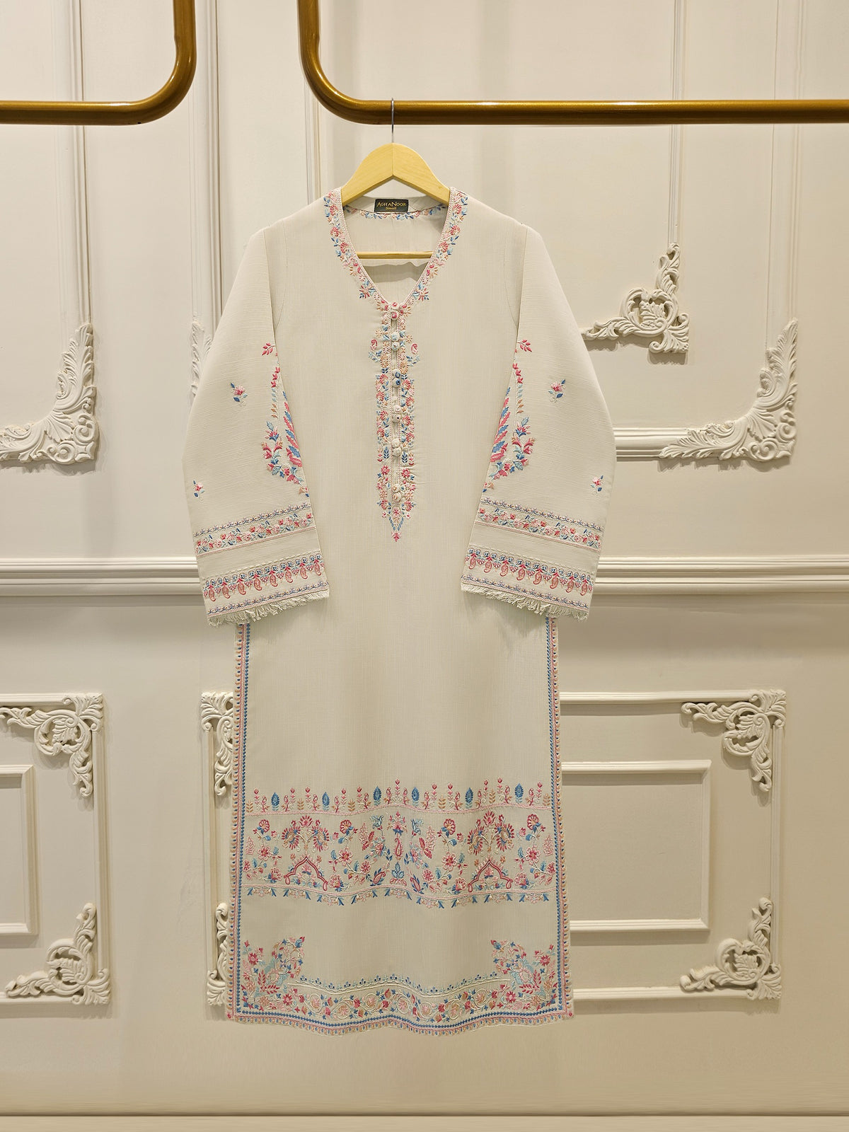 2 Piece - Embroidered  Khaddar Suit S112786