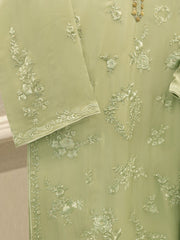 3 Piece - Pure Chiffon Embroidered Suit S112784
